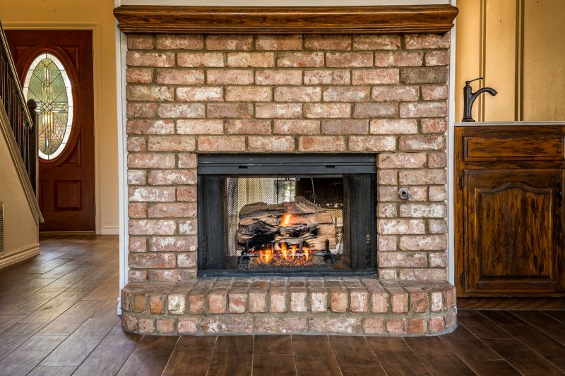 Brick Fireplace Construction