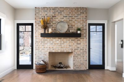 Brick Fireplace Construction