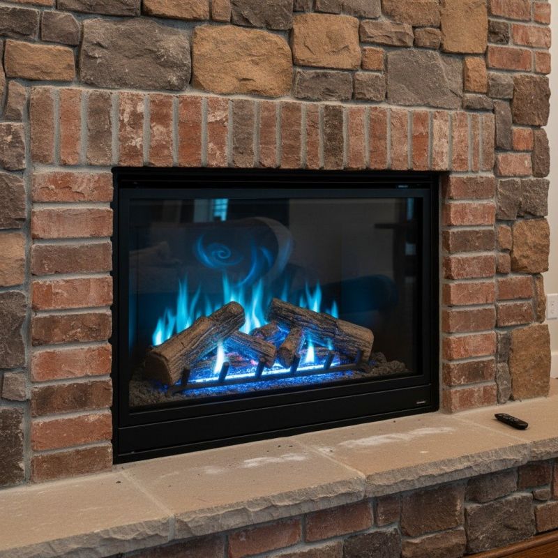 Design Styles For Brick And Stone Gas Fireplace Installations