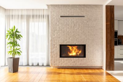 A Brick Fireplace is Low Maintence!